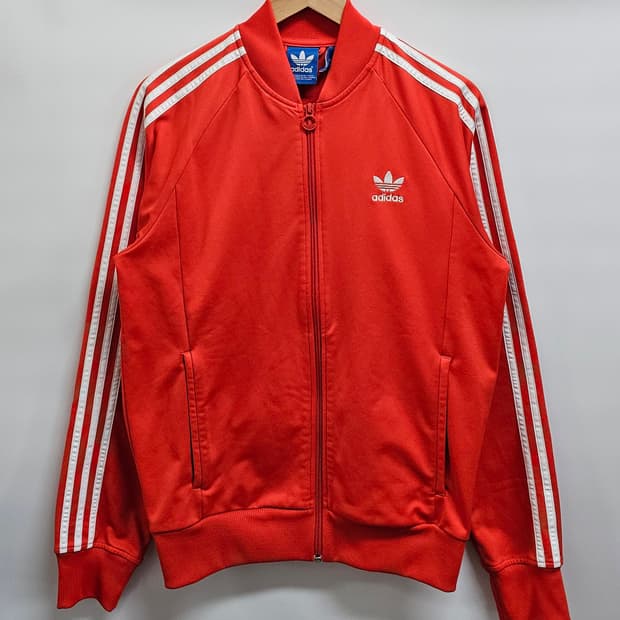 아디다스 슈퍼스타 오렌지 트랙탑져지 100