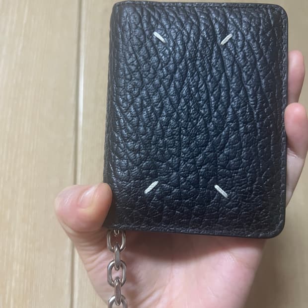 메종 마르지엘라 키링 지갑 블랙