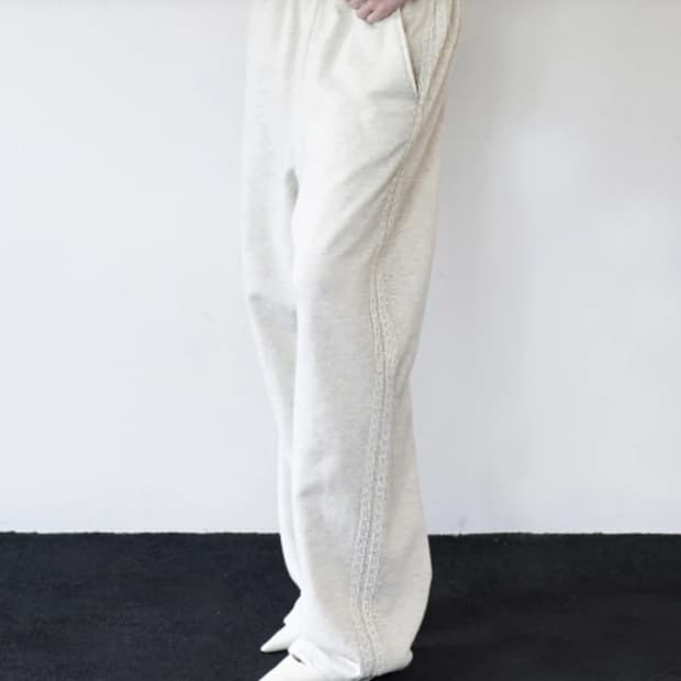 락케이크 레이스 라인 투웨이 조거팬츠