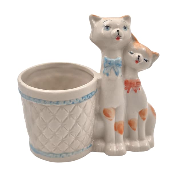 60s 일본 레트로 고양이 피겨린 홀더