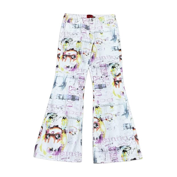 헤븐 그래픽 부츠컷 데님팬츠