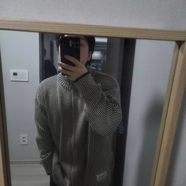 비전스트릿웨어 워셔블 투톤집업 L  1회착