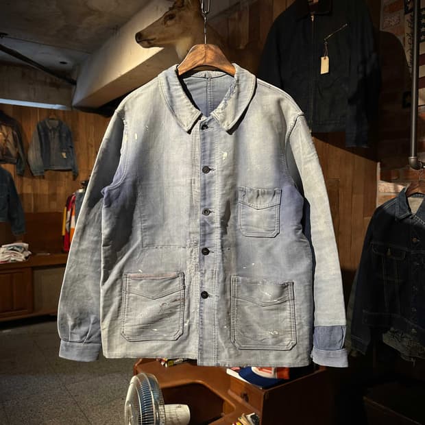 50s French Moleskin Work Jacket