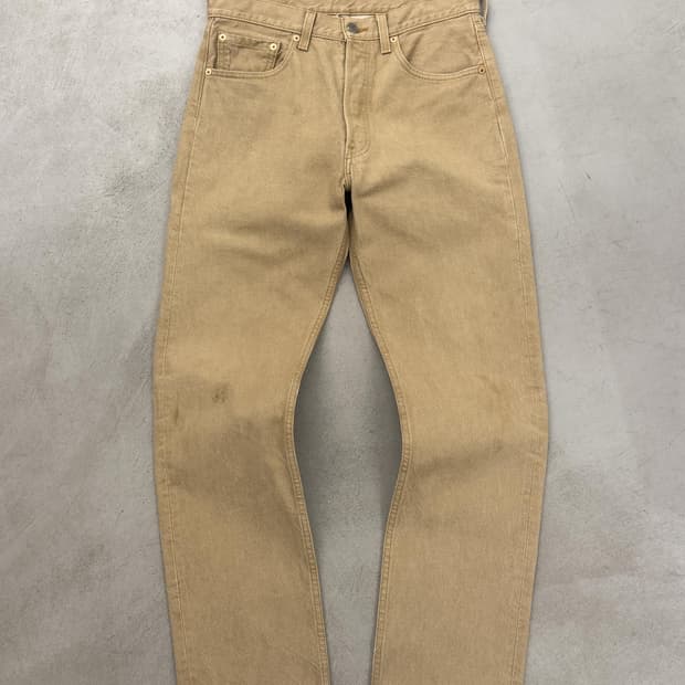 리바이스 501 USA 베이지 데님