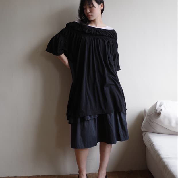 Zucca gathered neck dress