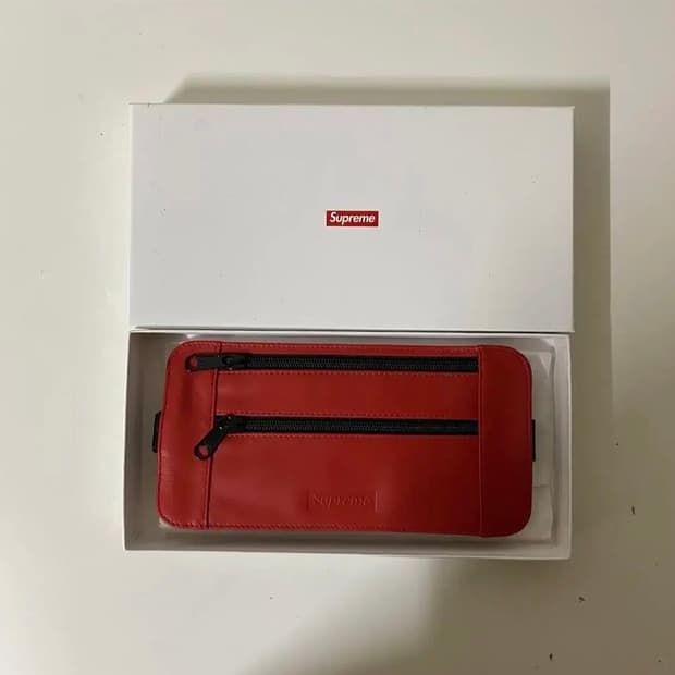 [Free] 19SS 슈프림 레더 웨이스트 숄더 파우치