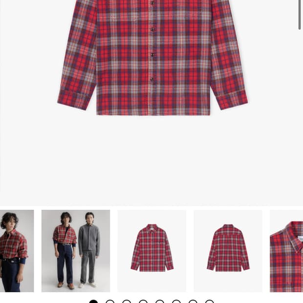 처칠론퍼 플란넬 셔츠 m