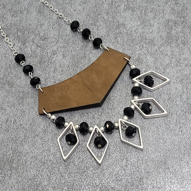 우드 빈티지목걸이