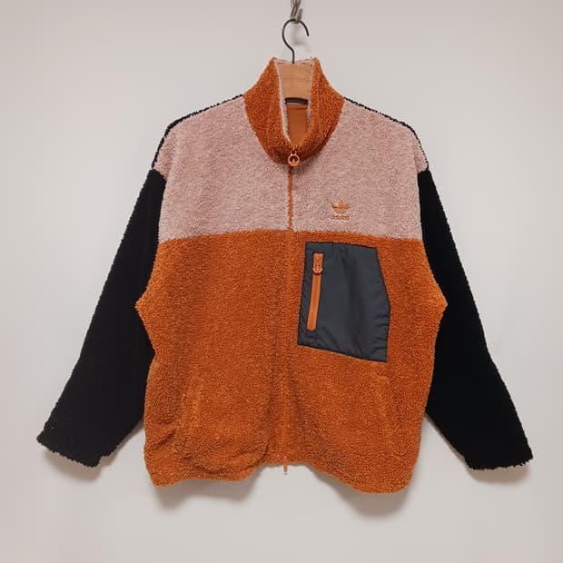 아디다스 쇼트 셰르파 자켓