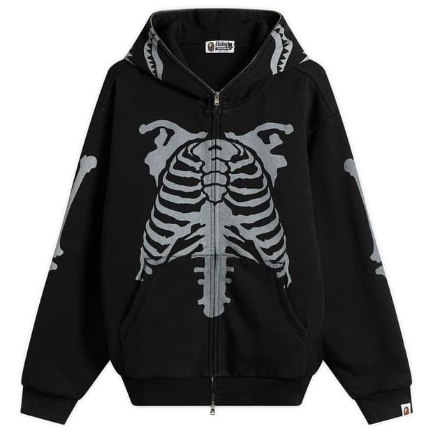 베이프 스켈레톤 샤크 후드집업