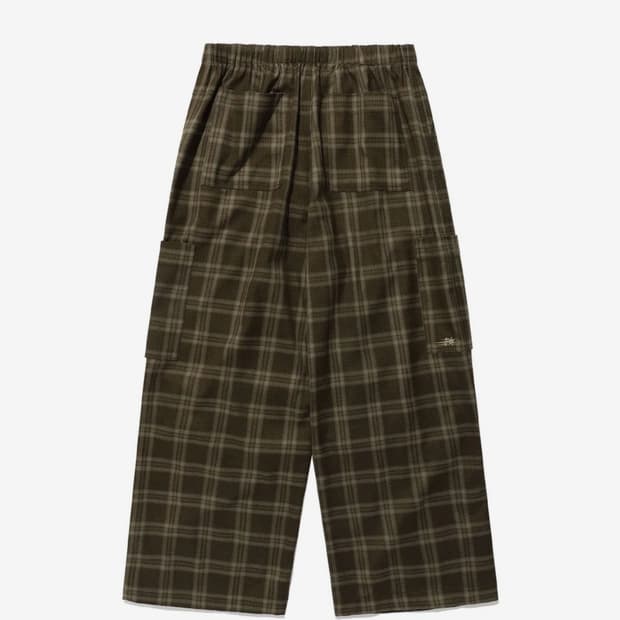 나이스고스트클럽 체크 카고 팬츠