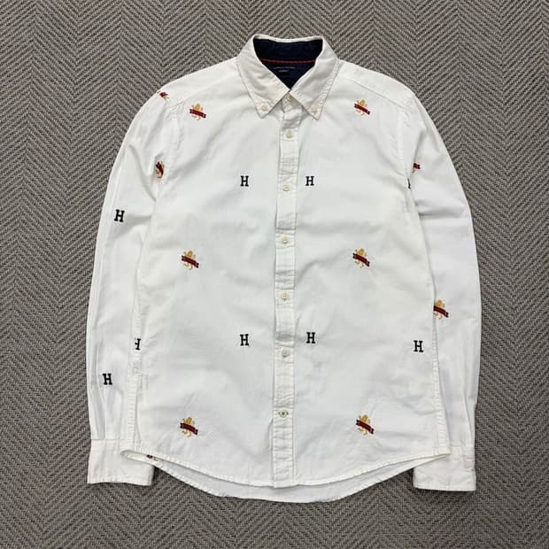 타미힐피거 자수 패턴 셔츠 v2480