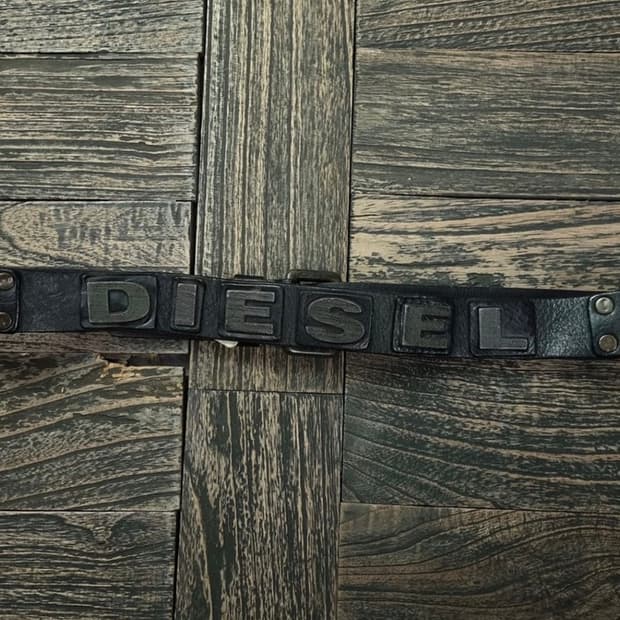 디젤 빅로고 앰블럼 빈티지 벨트