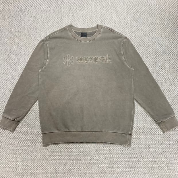 (105)스노우피크 피그먼트 맨투맨