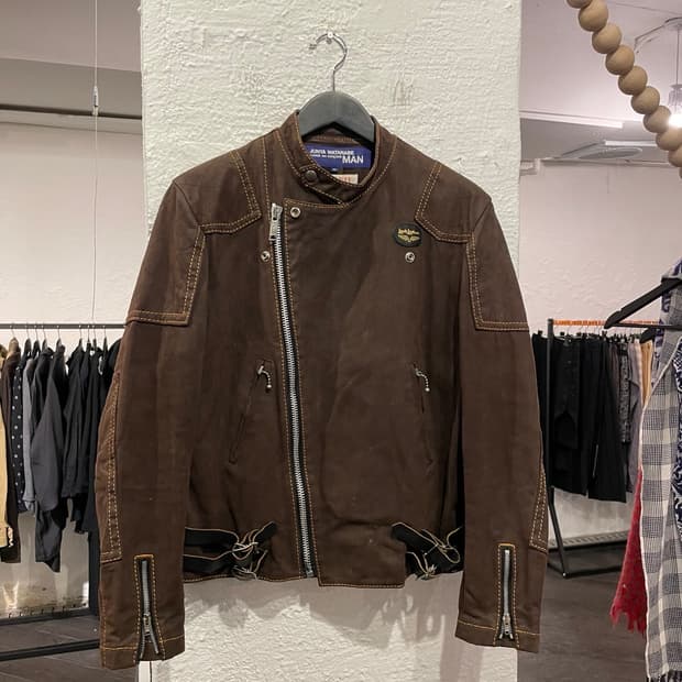 준야와타나베 x 루이스레더 몰스킨 라이더 자켓