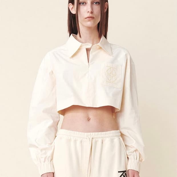 Kijun. Half Zip-up Shirt Yellow