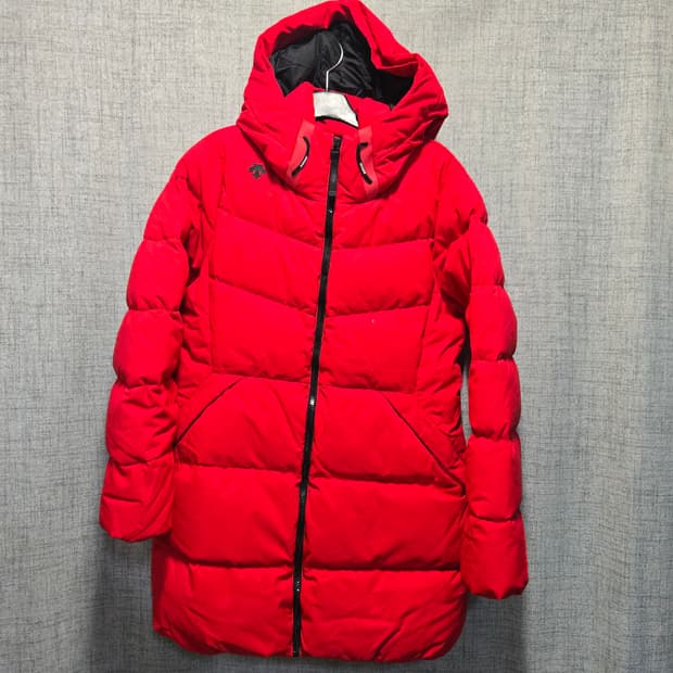 데상트 덕다운 롱패딩 