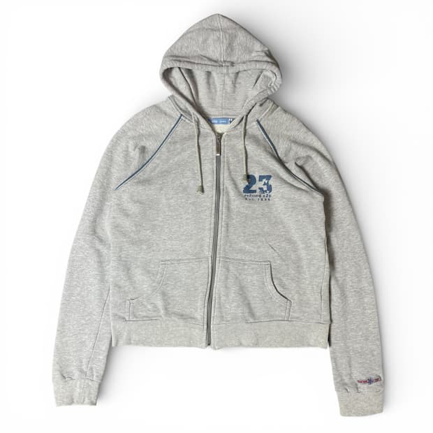 JEANS 그레이 로고 후드 집업 95