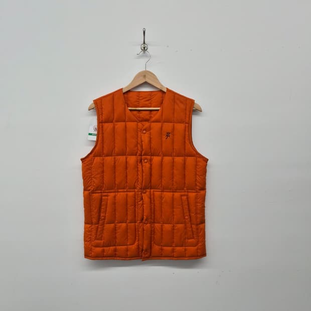 까스텔바작 오렌지 패딩 조끼 남성 M