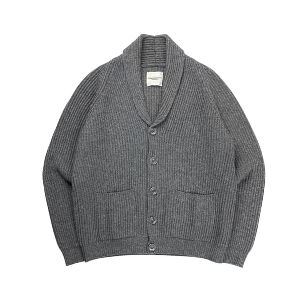 shawl collar cardigan
