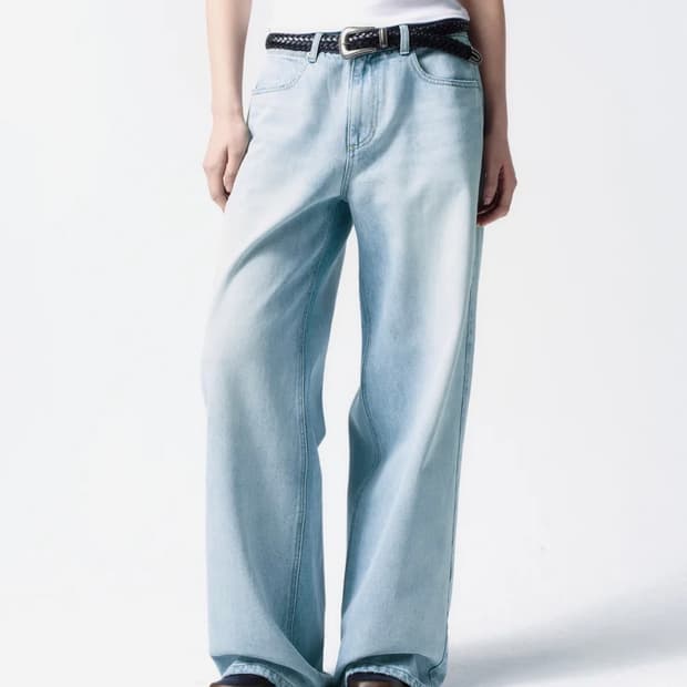 인사일런스 우먼 로우웨이스트 와이드진 xs