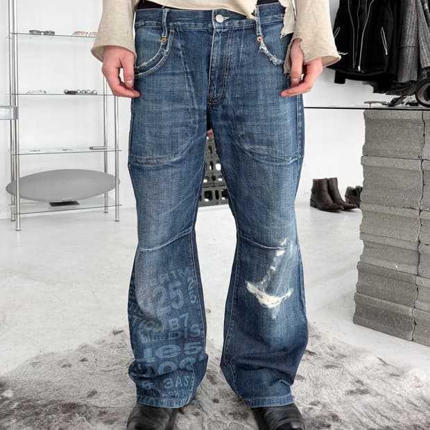 2000’s 엠포리오 아르마니 플레어 데님 팬츠