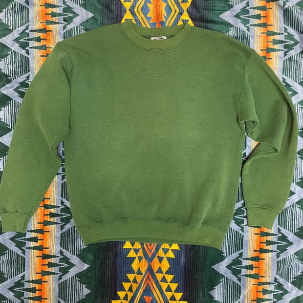 90s sunfaded Lee crewneck L