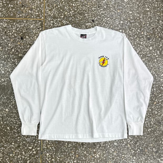 90s USA FOTL 플래쉬 12k 빈티지 롱슬리브 티셔츠 L
