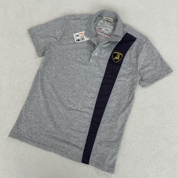 람보르기니 그레이 반팔 폴로티 m