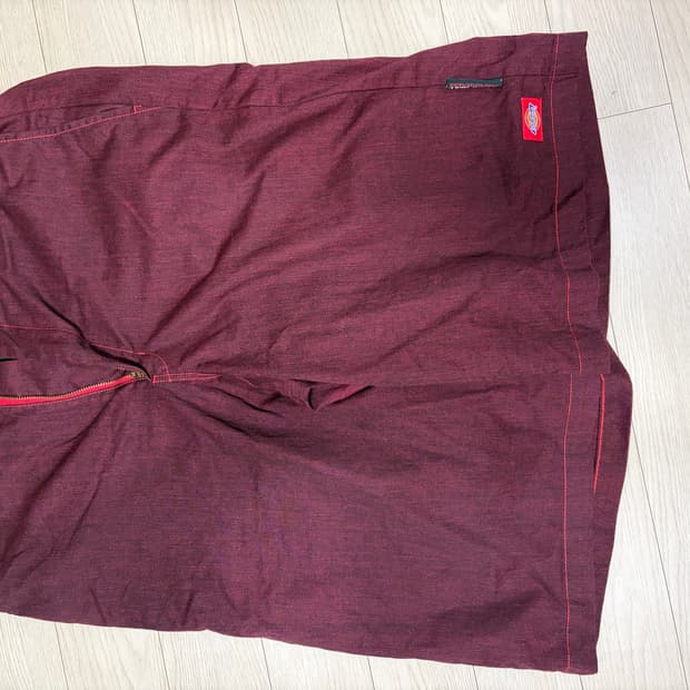 Dickies 버건디 워크 하프팬츠