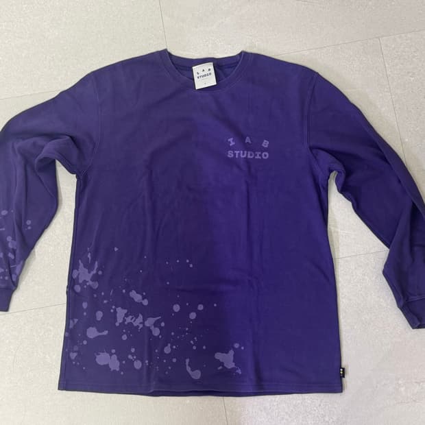 아이앱 스튜디오 롱슬리브 반팔 L