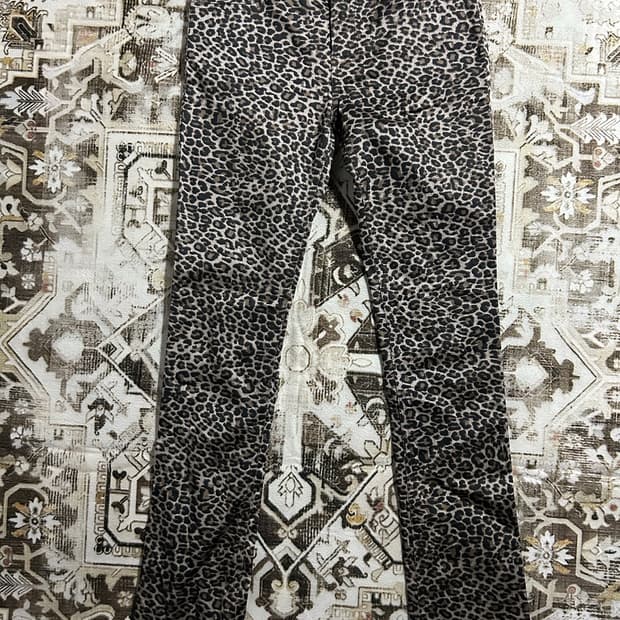 leopard skinny gal pants