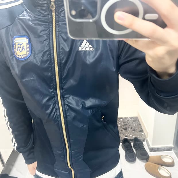 아디다스 네이비 희귀 져지