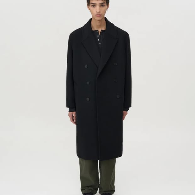 인사일런스 캐시미어 더블 롱 코트