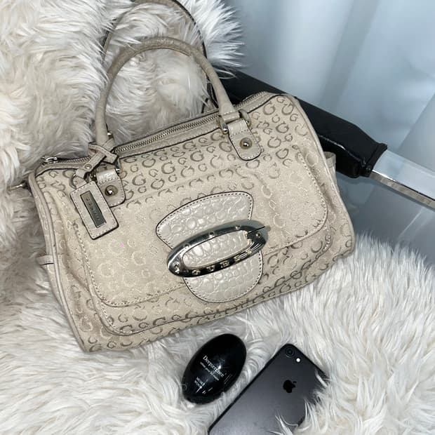 Guess Y2K ivory dot bag