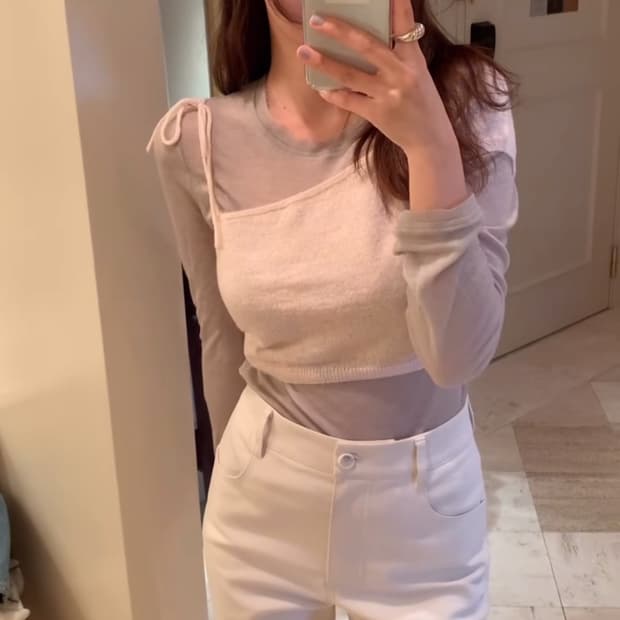 타낫 레이어드 니트 (미착용 새상품)