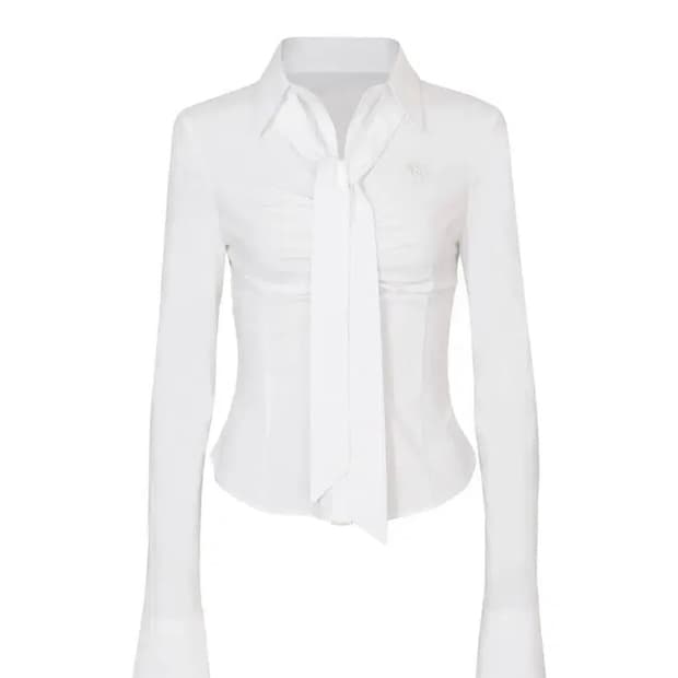 페인오어플레져 비비안 스카프 셔츠 S