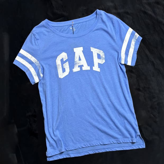 일본빈티지 gap 블루 티셔츠