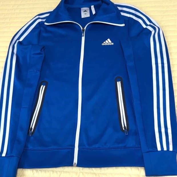 아디다스 블루 트랙탑 져지 100사이즈