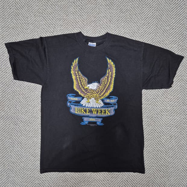 00s "BIKE WEEK" 모터사이클 티셔츠 (L)
