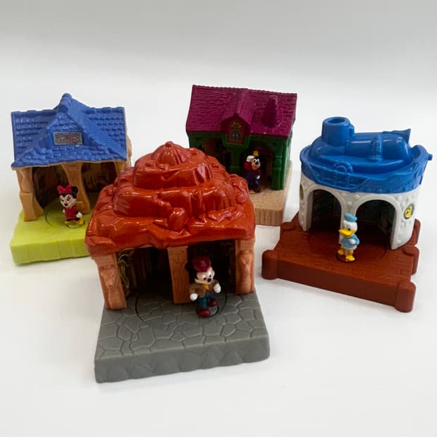 90년대 맥토이 미키와 친구들 디즈니랜드 4종 일괄