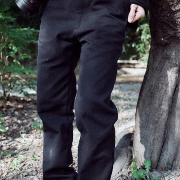 모노프리베 텍스쳐 스트레이트 팬츠 0