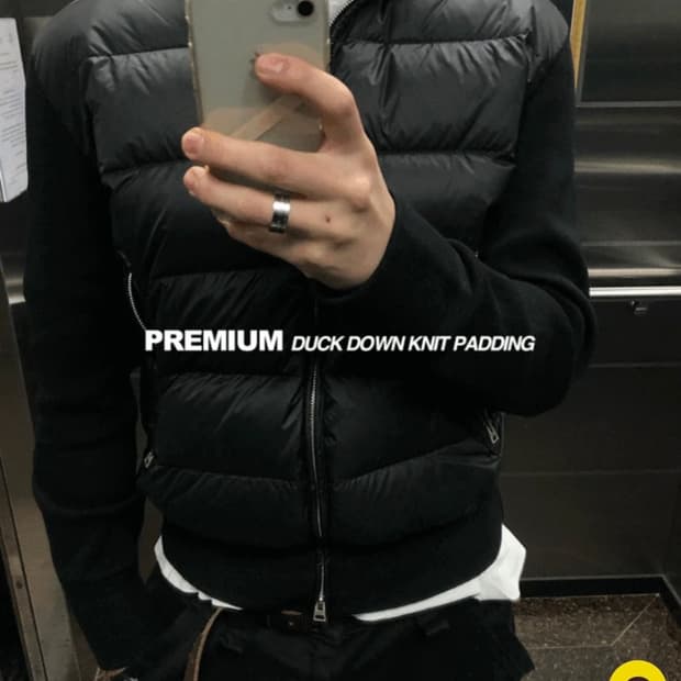 유먼트 니트패딩 L 새상품