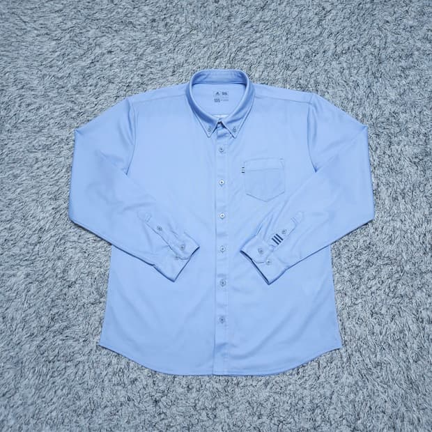 아디다스골프)105 남자 하늘색 쿨맥스 골프셔츠 / 왕눈이샵