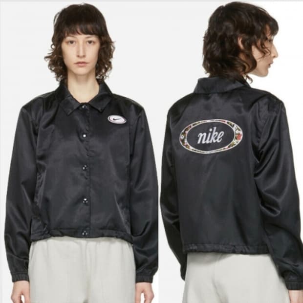 나이키 우먼 새틴 자켓