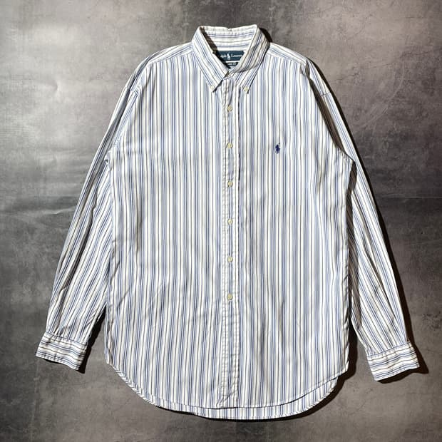 RALPH LAUREN 랄프로렌 빈티지 스트라이프 코튼 셔츠