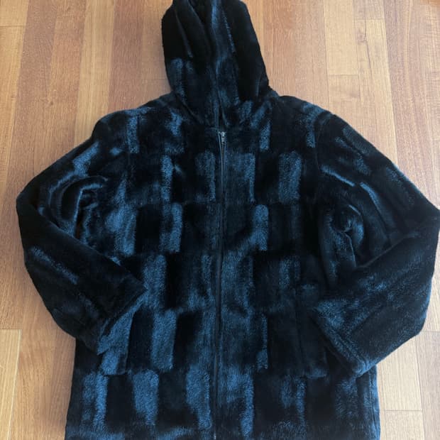 슈프림 퍼 후드 집업