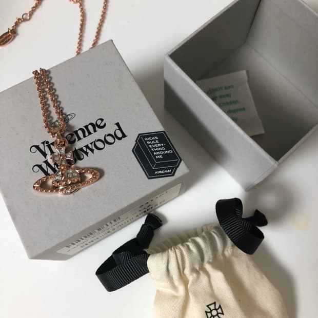 비비안웨스트우드 마이페어 로즈골드 목걸이 풀박스