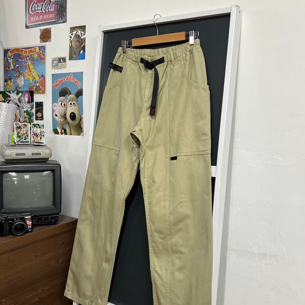 Gramicci 그라미치 가젯 코튼 베이지 팬츠