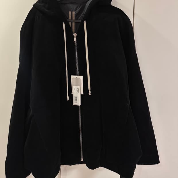 릭오웬스 피터 후디드 집업 자켓 패딩 s